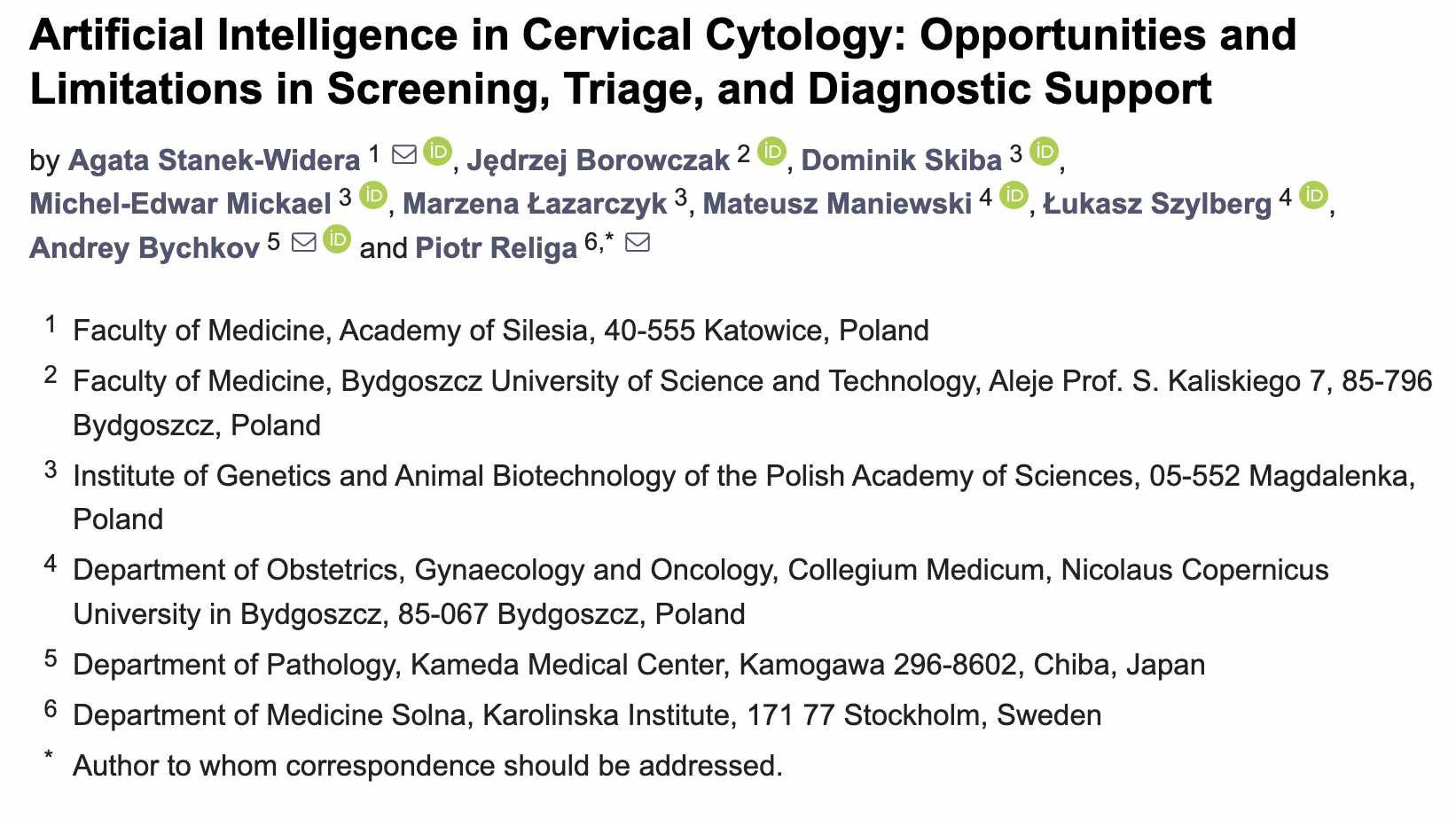 AI in Cervical Cytology: What the Evidence Shows, and What It Doesn't Yet